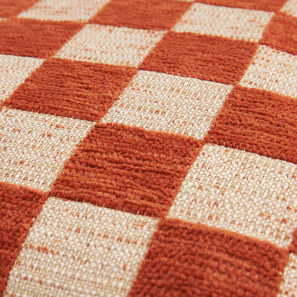 Kissenbezug Checkerbox - Polyester - 45 x 45 cm - Rostbraun - Image 5