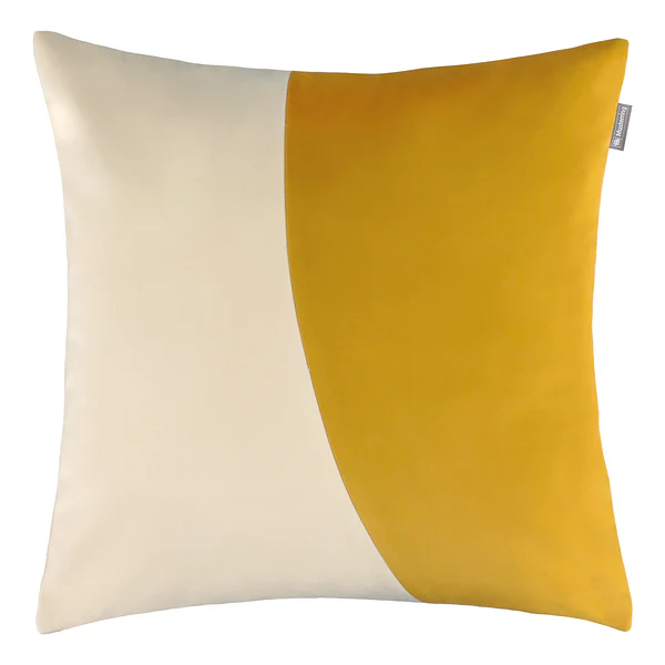 Kissenbezug Duo - Baumwolle - Currygelb - 45 x 45 cm