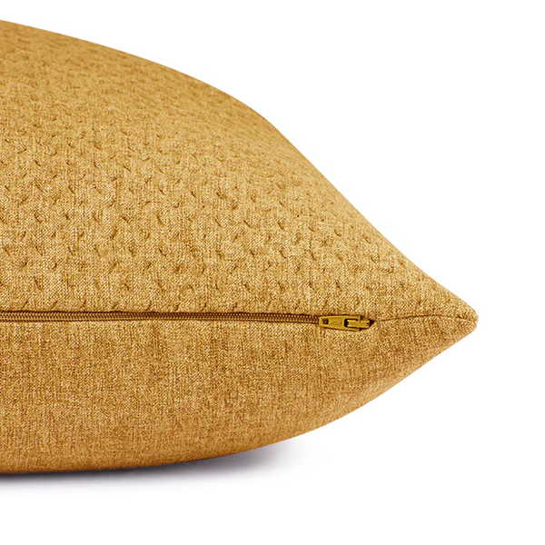 Kissenbezug Harp Structure - Polyester - Senfgelb - 60 x 60 cm - Image 3