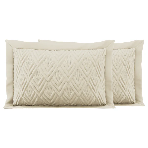 Kissenbezug Helia (2er-Set) - Polyester - Beige - 50 x 70 cm