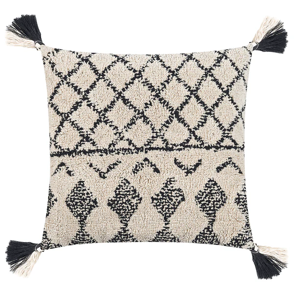 Kissenbezug Kaya - Berber - Elfenbein - 50 x 50 cm