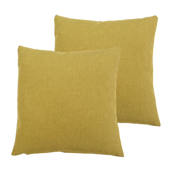 Kissenbezug Milano (2er-Set) - Kunstfaser - Khaki - 50 x 50 cm