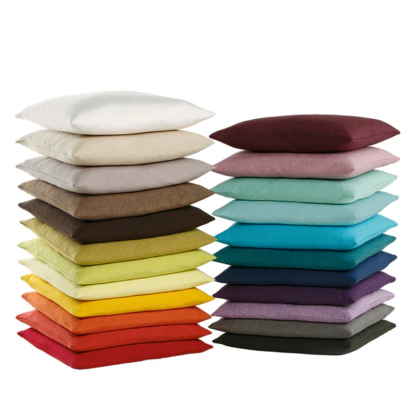 Kissenbezug Milano (2er-Set) - Kunstfaser - Nougat - 50 x 50 cm - Image 3