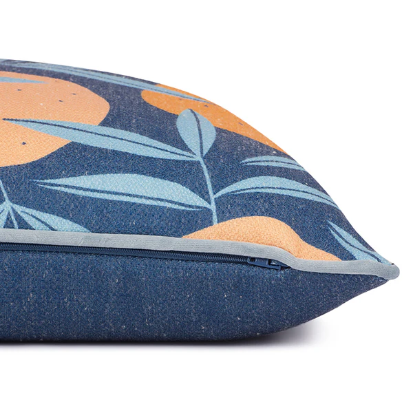 Kissenbezug Oranges - Polyester / Baumwolle - Navy - Image 4