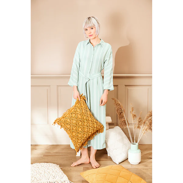 Kissenbezug Purl - Jacquard - Creme - Image 2