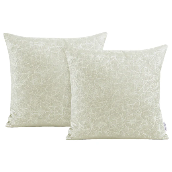Kissenbezug Rinko (2er-Set) - Beige - 45 x 45 cm