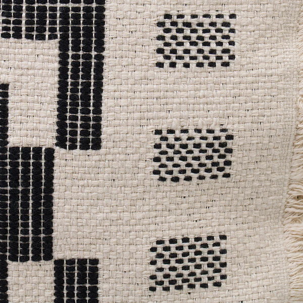 Kissenhülle Boho Style - Baumwolle / Polyester - Anthrazit - 50 x 50 cm - Image 5