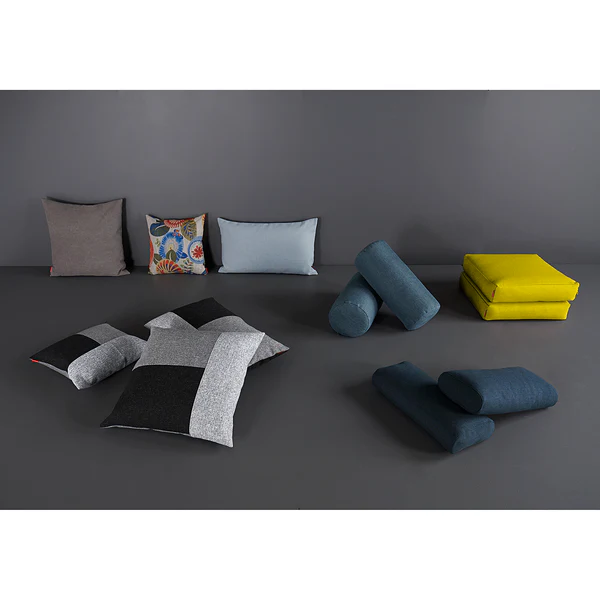 Kissenset Sqare Cushions (2er-Set) - Webstoff - Stoff Soft: Mustard Flower - Image 2