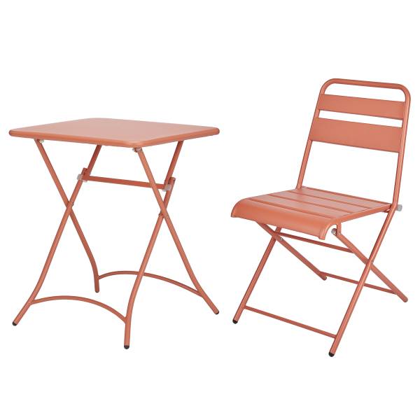 Klapptisch URBAN ONE - Stahl - Orange/Rot - Orange / Rot - Image 4