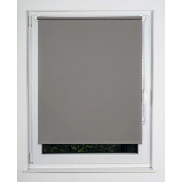 Klemmfix Thermo-Rollo Win Verdunkelnd - Polyester - Grau - 100 x 160 cm - Image 3