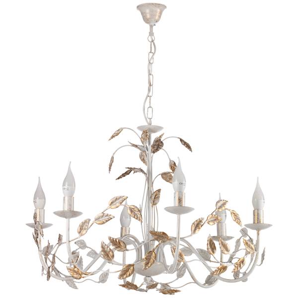 Kronleuchter Collana - Eisen - 6-flammig - Weiß - Image 3
