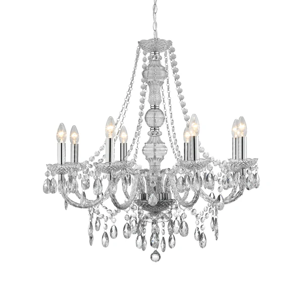 Kronleuchter Marie Therese I - Acryl / Stahl - 8-flammig