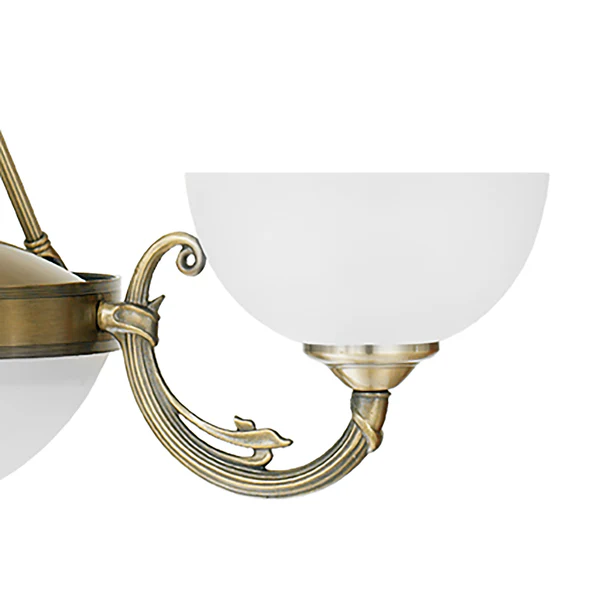 Kronleuchter Savoy - Glas / Stahl - Flammenanzahl: 3 - Image 3