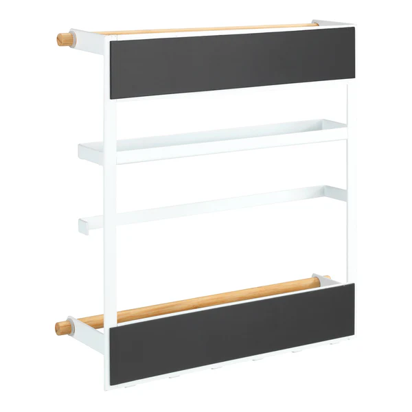 Küchenregal Magna - Edelstahl / Bambus - Silber matt / Braun - Weiß - Image 6