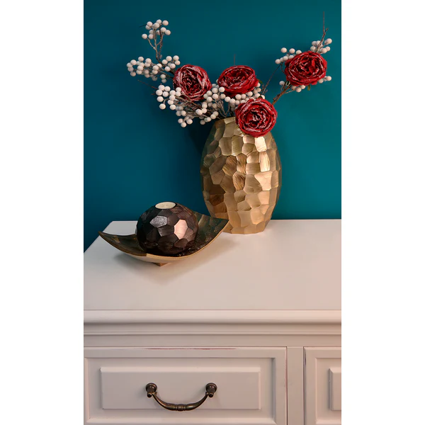 Kunstblume Rose (4er-Set) - Polyester PVC - Rot - Image 2