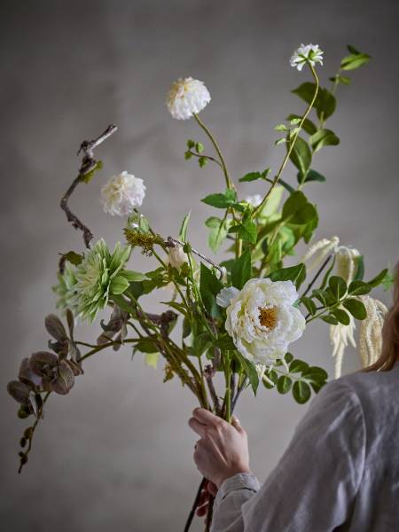 Kunstblumenstrauß Rise - Weiß - Andere - 40 x 109 x 40 cm - Image 4