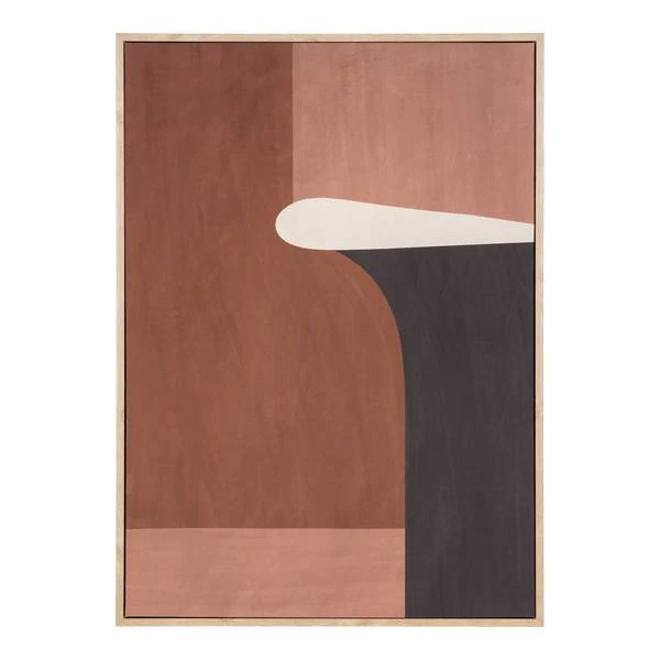 Kunstdruck Cape Town No.2 - Beige - Webstoff - 50 x 70 x 2.5 cm - Image 7