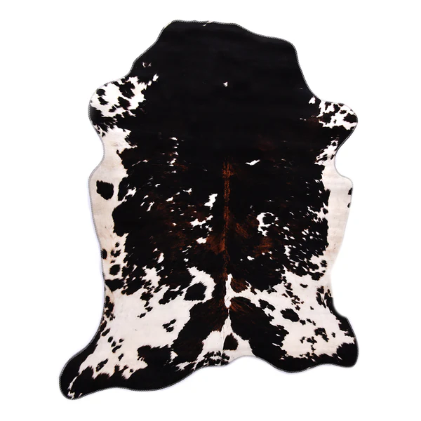 Kunstfell Emilia 615 - Polyester - Schwarz / Weiß - 130 x 170 cm