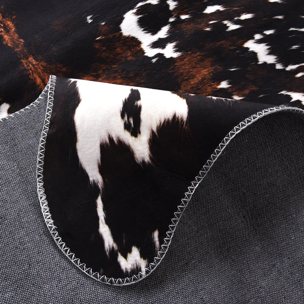 Kunstfell Emilia 615 - Polyester - Schwarz / Weiß - 150 x 190 cm - Image 3