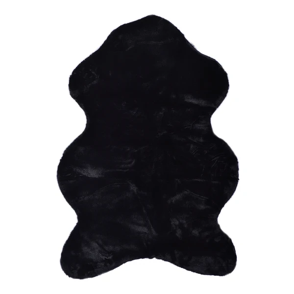 Kunstfell Giorgia - Polyester - Schwarz - 60 x 80 cm