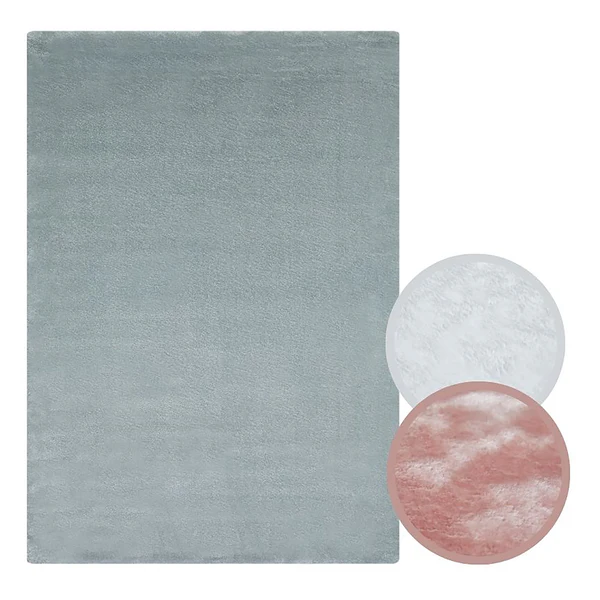 Kunstfellteppich Lambskin - Polyester - Hellgrau - 55 x 110 cm - Image 11