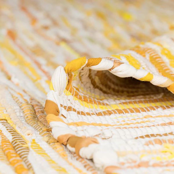 Kurzflorteppich Amira - Baumwolle - Gold / Mix - 230 x 160 cm - Gold - 230 x 160 cm - Image 4