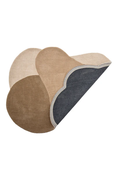 Kurzflorteppich Denton - Wolle - Braun / Beige - Image 3