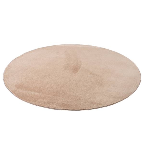 Kurzflorteppich Joy 1400 rund - Filz / Polypropylen - Beige - Durchmesser: 120 cm