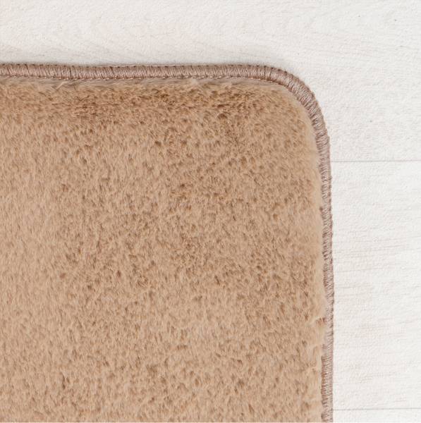 Kurzflorteppich Joy 1400 rund - Filz / Polypropylen - Beige - Durchmesser: 120 cm - Image 3