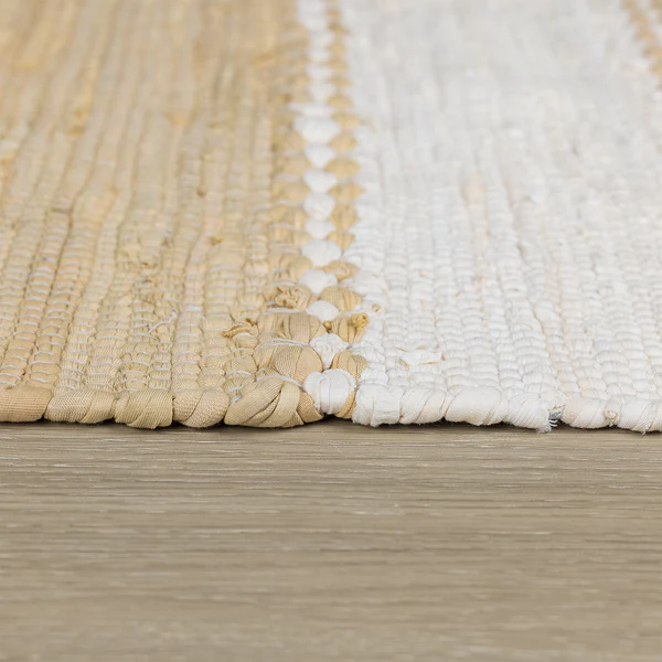 Kurzflorteppich Maher - Baumwolle - Beige - 170 x 120 cm - Beige - 170 x 120 cm - Image 3