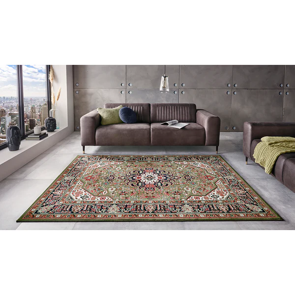 Kurzflorteppich Skazar Isfahan - Polypropylen - Grün - 200 x 290 cm - Image 2