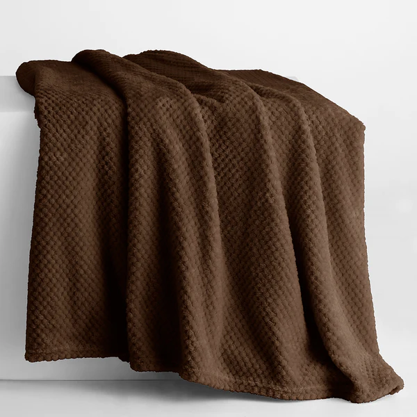 Kuscheldecke Enry - Polyester - Dunkelbraun - 170 x 210 cm