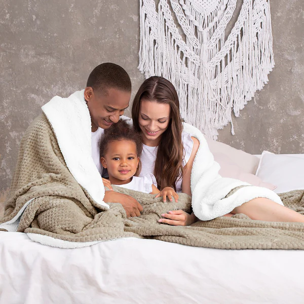 Kuscheldecke Leepy - Polyester - Cappuccino - 130 x 180 cm - Image 2