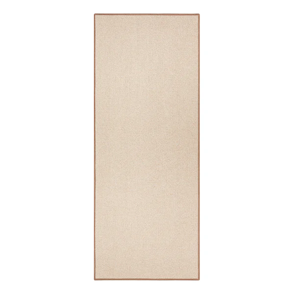 Läufer Bouclé - Kunstfaser - Beige - 80 x 200 cm