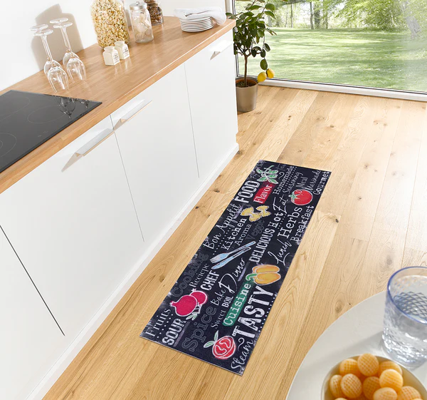 Läufer Delicious Kitchen Board - Polyester - Schwarz / Weiß - Image 2