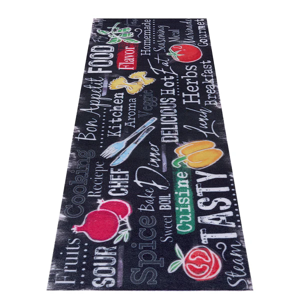 Läufer Delicious Kitchen Board - Polyester - Schwarz / Weiß - Image 3