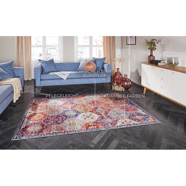Läufer Kashmir Ghom - Webstoff - Multicolor - Image 5