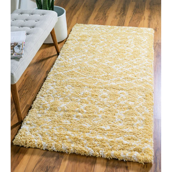 Läufer Temara Shag I - Polypropylene / Jute - Gelb - 80 x 185 cm - Image 6