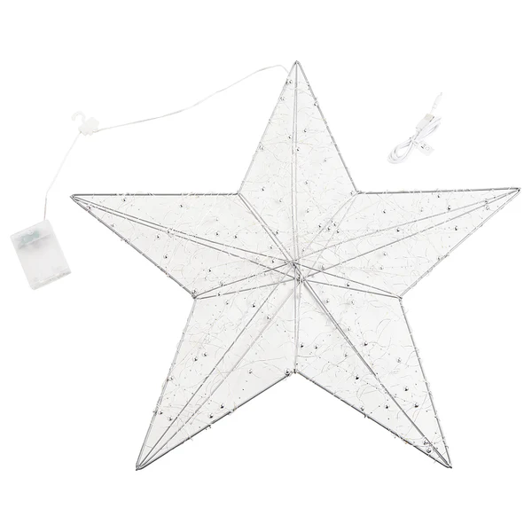LED 3D-Stern SHINING STAR - Kupfer / Polyester - Silber - Image 4