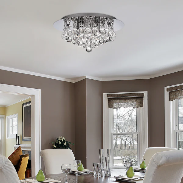 LED-Badleuchte Bathroom - Kristallglas / Stahl - 4-flammig - Image 2