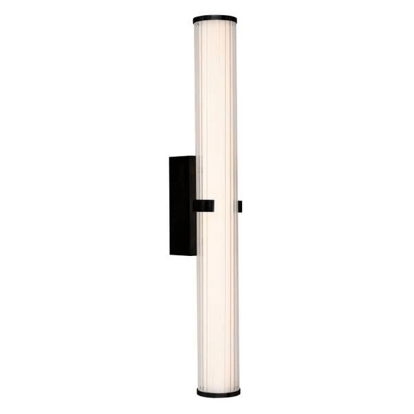 LED-Badleuchte Clamp - Stahl / Opalglas - Schwarz - Höhe: 63 cm - Image 4