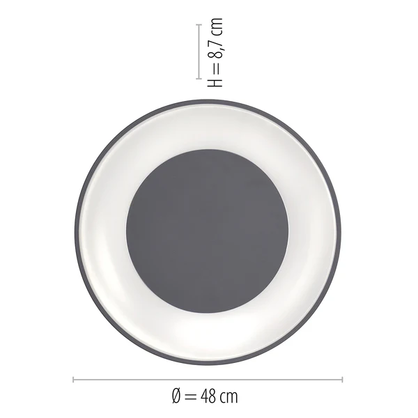 LED-Deckenleuchte Anika - Acrylglas / Metall - 1-flammig - Image 6