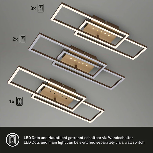 LED-Deckenleuchte Arruda - Aluminium / Polypropylen - Gold - Image 4