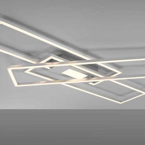 LED-Deckenleuchte Asmin Typ A - Polycarbonat / Aluminium - 1-flammig - Silber - Image 4