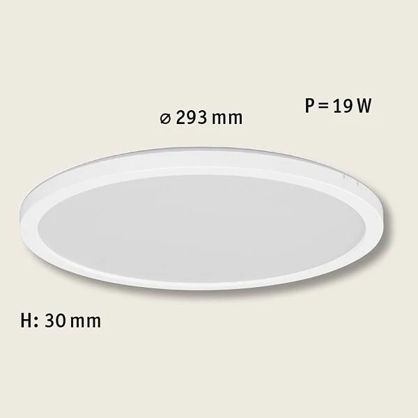 LED-Deckenleuchte Atria Shine Backlight - Kunststoff - Weiß - 1-flammig - Durchmesser: 29 cm - Image 6