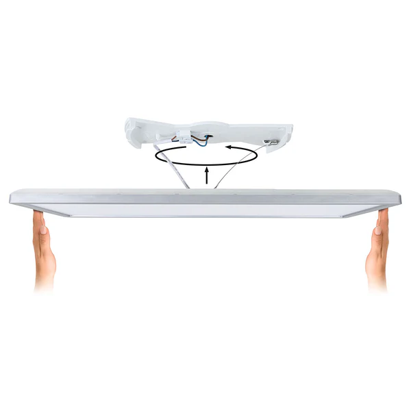 LED-Deckenleuchte Atria Shine Panel - Aluminium - Weiß - 1-flammig - Warmweiß - Universalweiß - Image 15