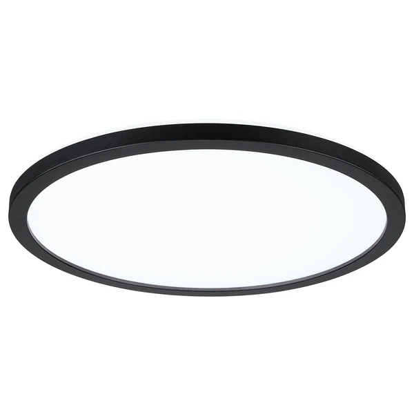 LED-Deckenleuchte Atria Shine Rund - Kunststoff - 1-flammig - Schwarz - Durchmesser: 29 cm - Universalweiß
