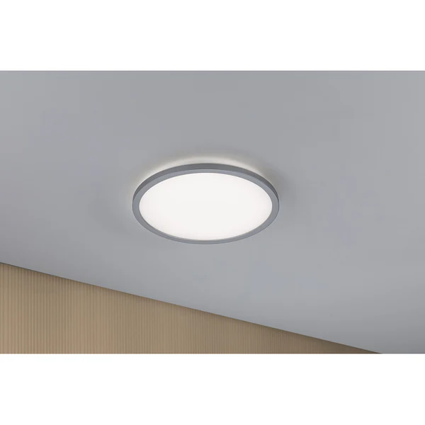 LED-Deckenleuchte Atria Shine Rund - Polycarbonat - 1-flammig - Chrom - Durchmesser: 29 cm - Universalweiß - Image 2