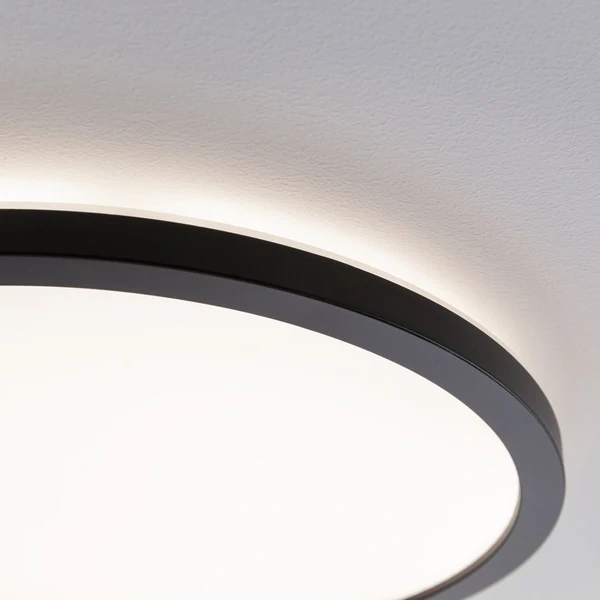 LED-Deckenleuchte Atria Shine Rund - Polycarbonat - 1-flammig - Schwarz - Durchmesser: 29 cm - Warmweiß - Image 4