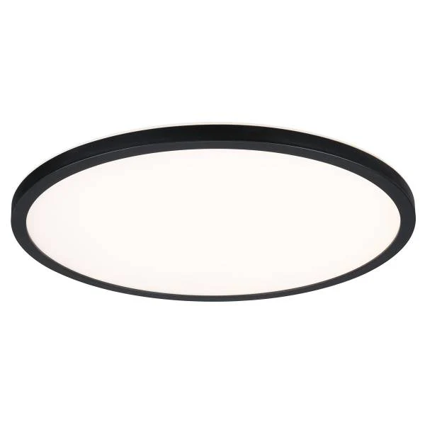 LED-Deckenleuchte Atria Shine WS Rund - Kunststoff - Schwarz